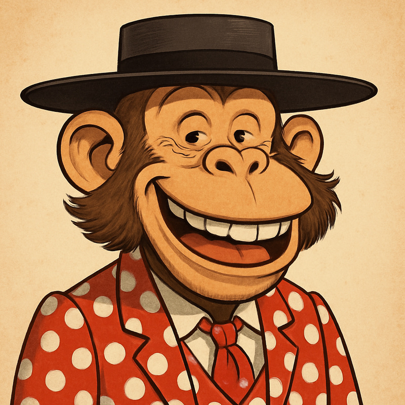 Funny Andalusian Monkey Mascot Design Funny Andalusian Monkey Mascot Design