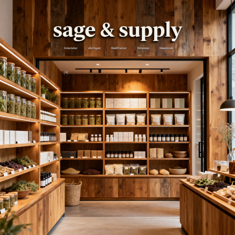 Sage & Supply: Rustic Modern Retail Design Sage & Supply: Rustic Modern Retail Design