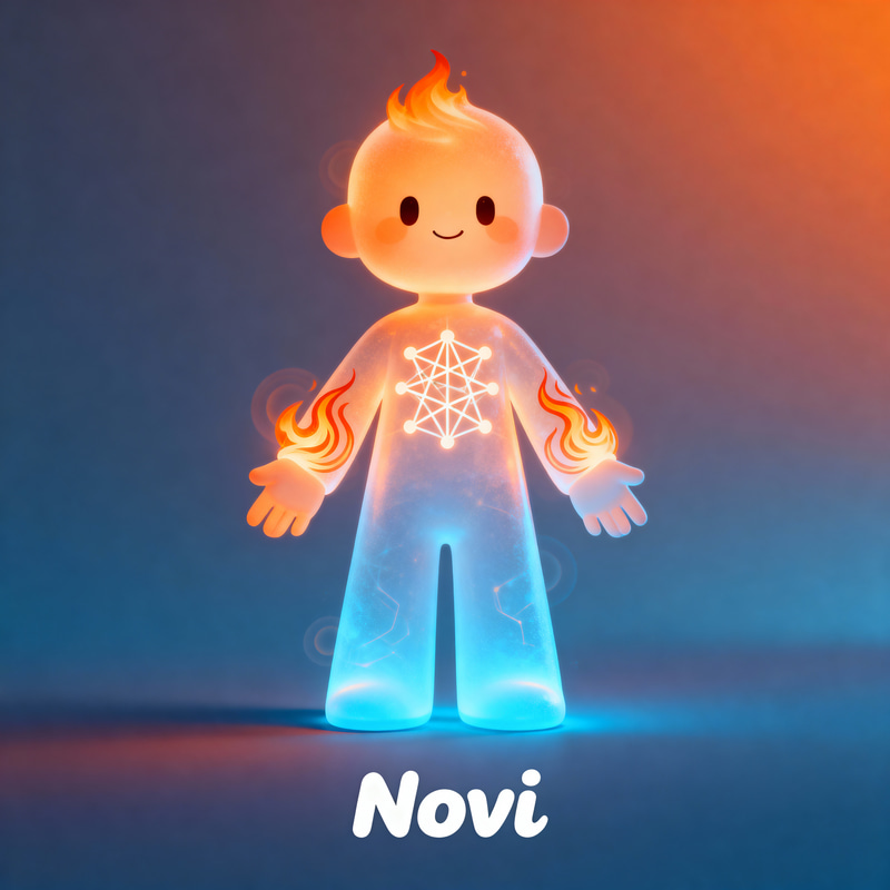Novi: Glowing Spirit of Creativity and Guidance Novi: Glowing Spirit of Creativity and Guidance