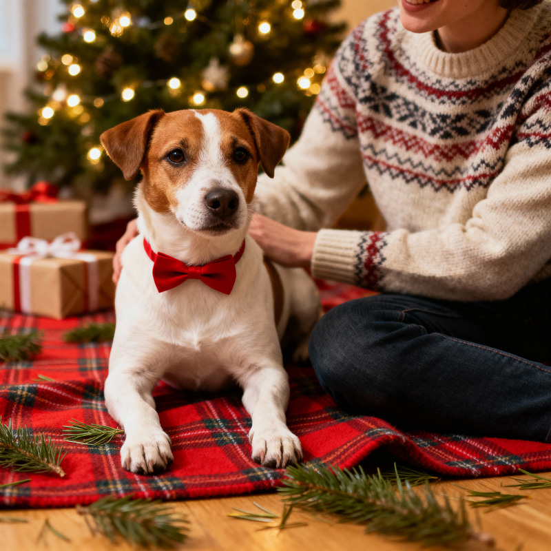 Christmas Photo with Me and My Dog Christmas Photo with Me and My Dog