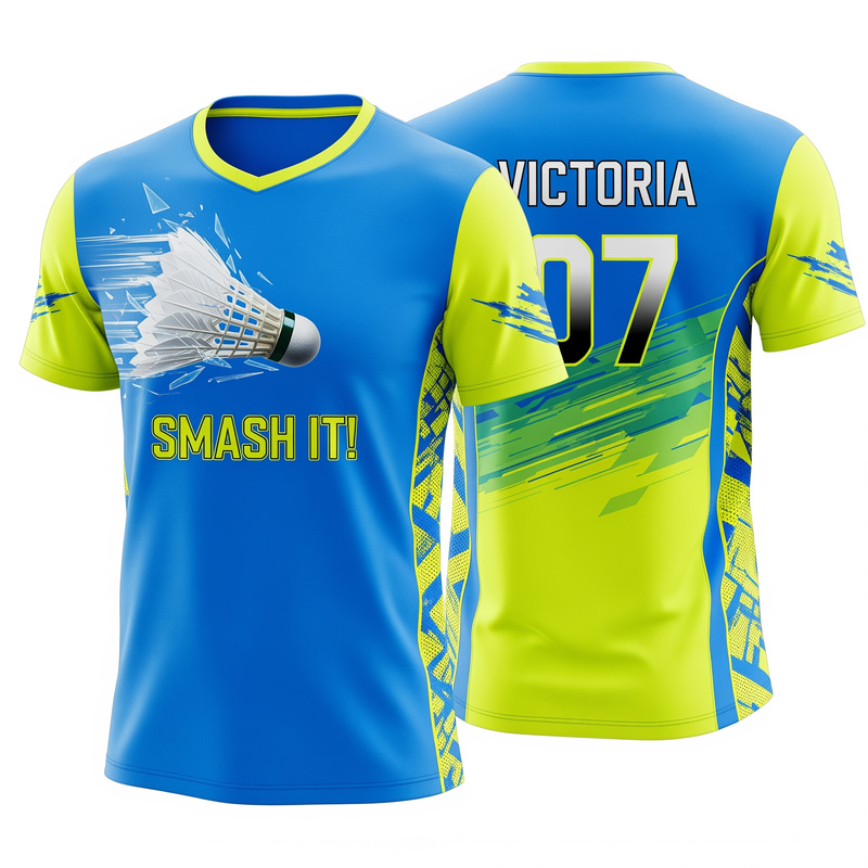 Custom Badminton Jersey T-Shirt Design