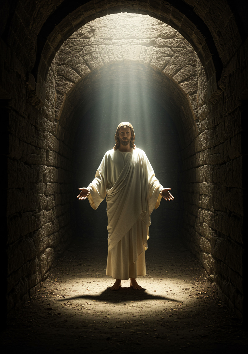 Resurrected Jesus Christ in the Tomb Resurrected Jesus Christ in the Tomb