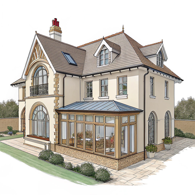 Stylish 50m2 House Extension with Suites & Apartment Stylish 50m2 House Extension with Suites & Apartment