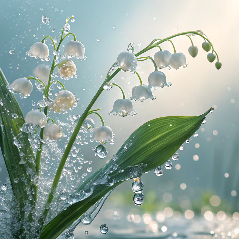 Water Lily of the Valley Flower Blooms Water Lily of the Valley Flower Blooms