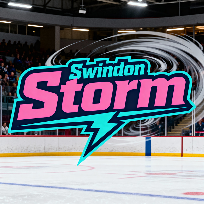 Modern Swindon Storm Ice Hockey Logo Design