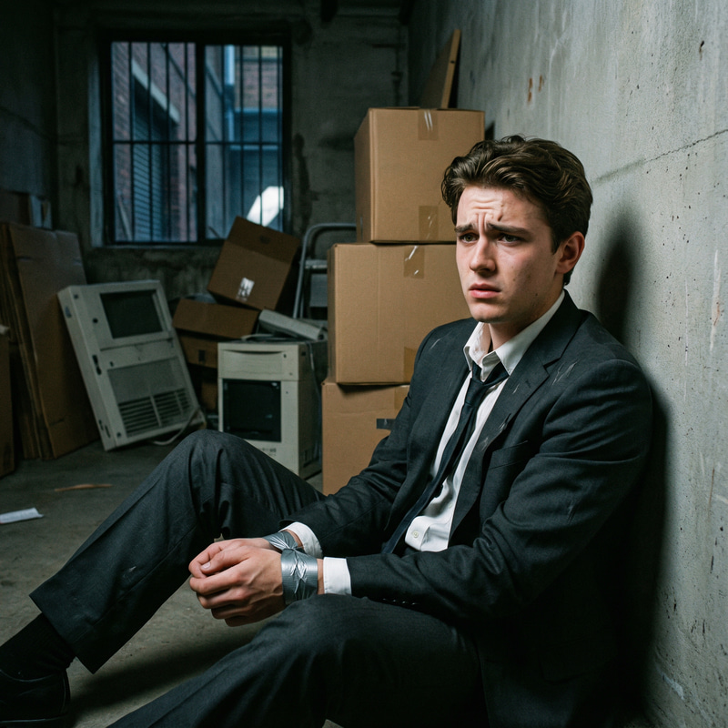 Distressed Teen in Tense Scene - Urgent Situation Distressed Teen in Tense Scene - Urgent Situation