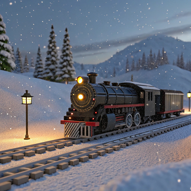 Polar Express Train in Minecraft - Snowy Adventure Polar Express Train in Minecraft - Snowy Adventure