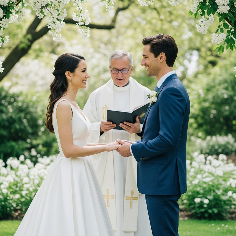 AI Generated Christian Marriage Couple Images