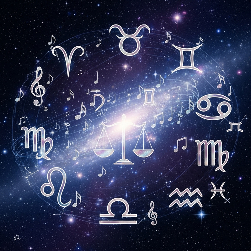 Astrology Symbols and Musical Notes Astrology Symbols and Musical Notes