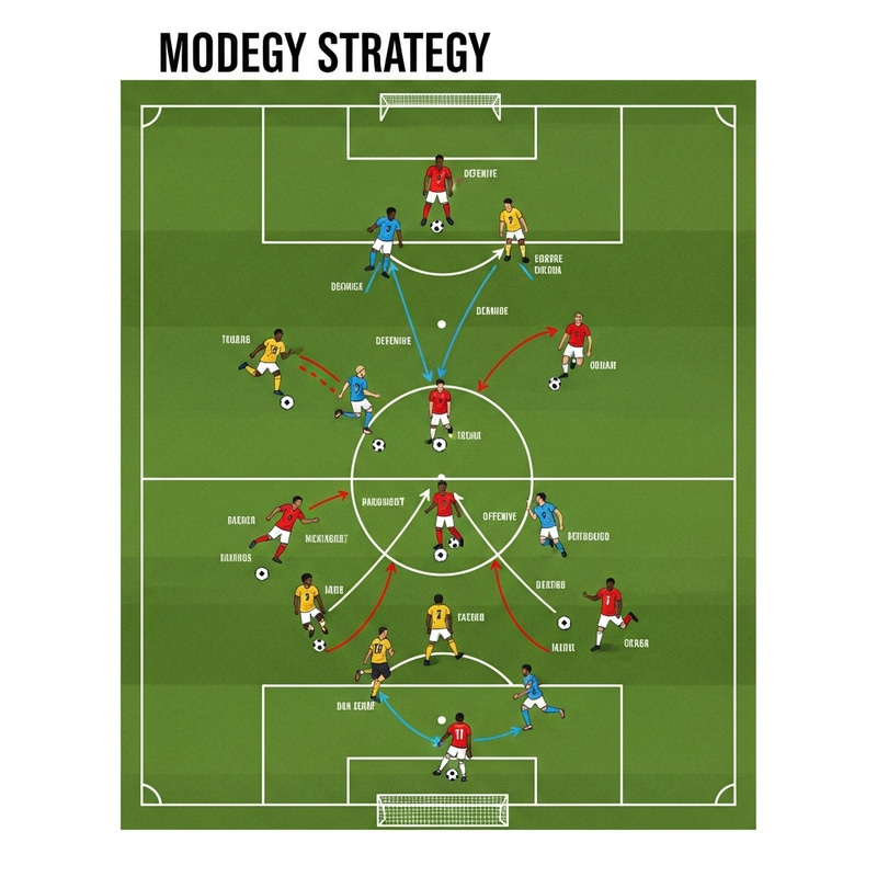 Modern Soccer Strategy - Diverse Player Positioning Modern Soccer Strategy - Diverse Player Positioning