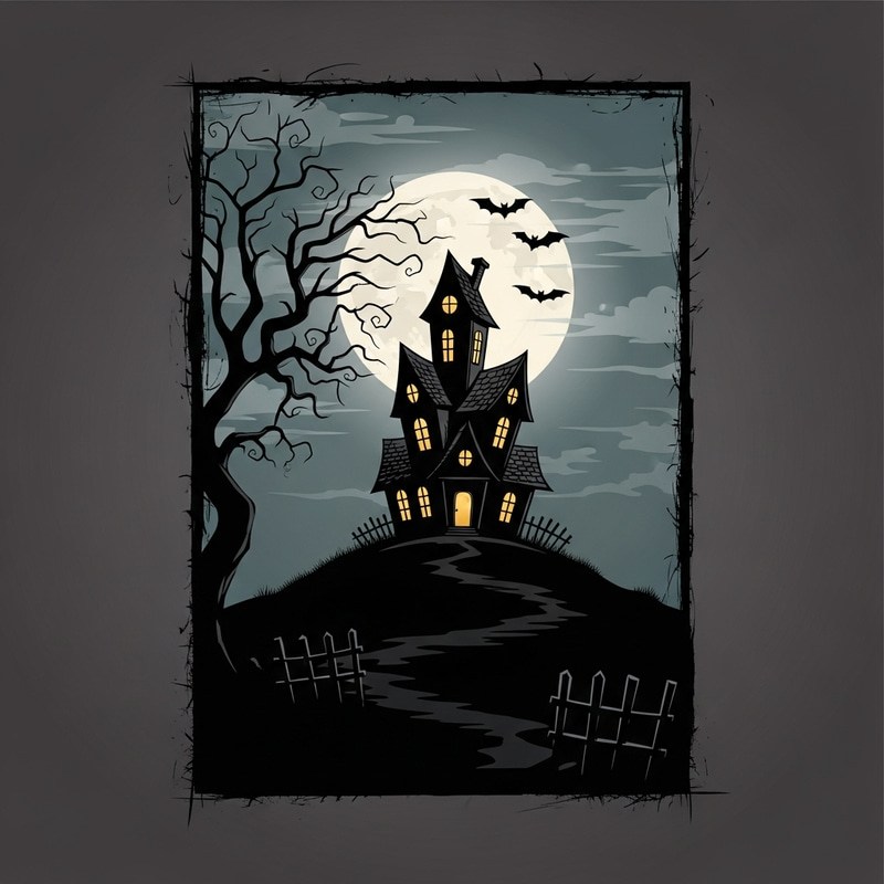 Creepy Haunted House Artwork | Horror Thumbnail Design Creepy Haunted House Artwork | Horror Thumbnail Design