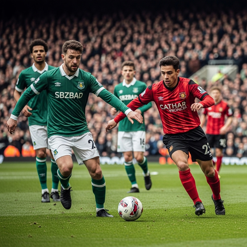 Vintage Style Manchester United History Captured with Passion on Pitch