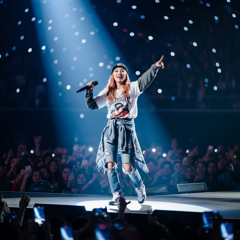 Son Chaeyoung Performing on Concert Stage Son Chaeyoung Performing on Concert Stage