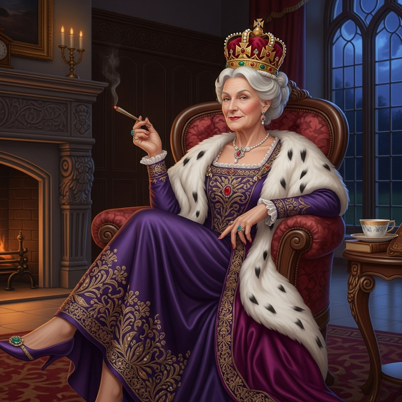 Queen Elisabeth | Regal Relaxation Featuring a Herbal Joint