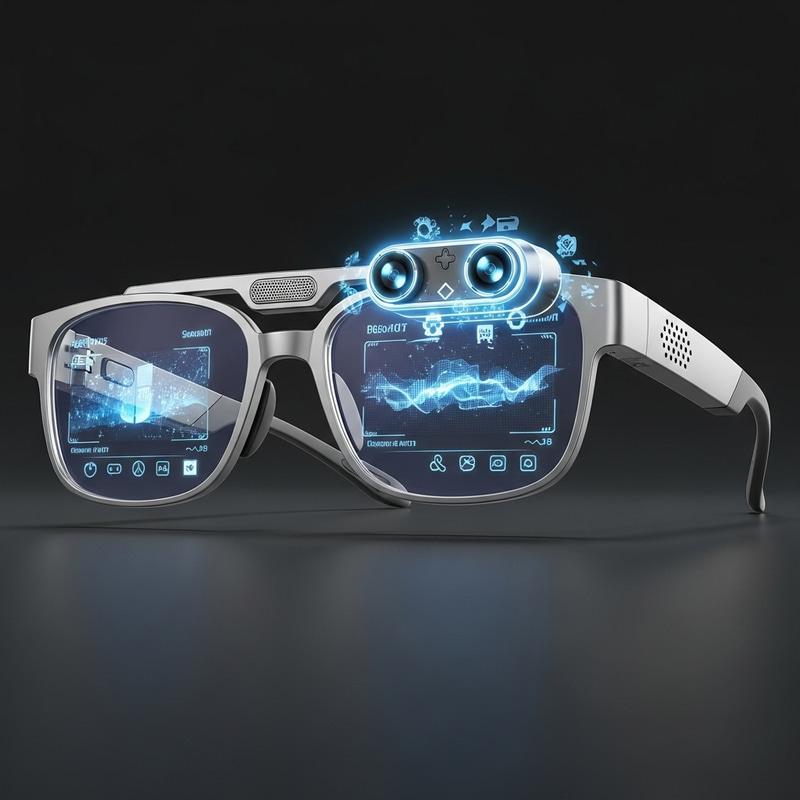 State-of-the-Art High-Tech Glasses with Holographic Display State-of-the-Art High-Tech Glasses with Holographic Display