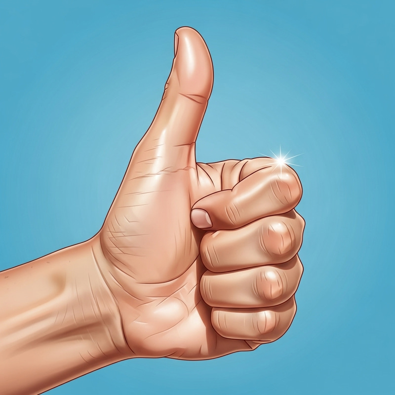 Positive Thumbs Up Illustration 👍