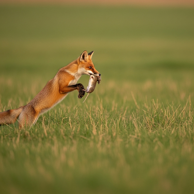 Stealthy Fox Hunting in Tall Grass: An Agile Predator Stealthy Fox Hunting in Tall Grass: An Agile Predator