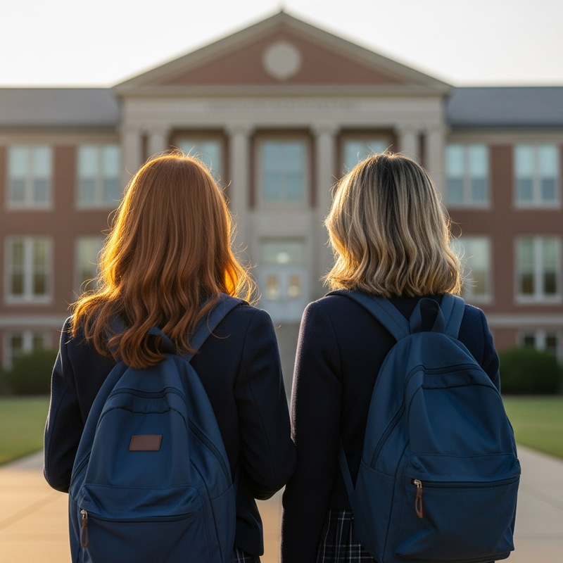 Red and Blonde School Girls: A Day of Diversity at School Red and Blonde School Girls: A Day of Diversity at School
