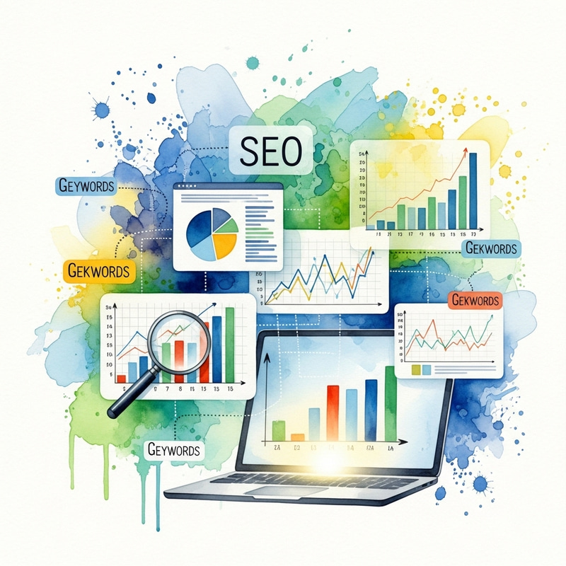 SEO Watercolor Painting SEO Watercolor Painting