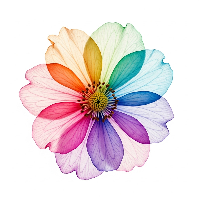 Promt Floral Elegance: Watercolor Beauty and Delicate Charm