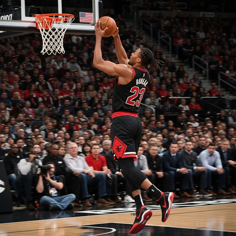 Jordan: Epic Slam Dunk Action by Tall Basketball Player Jordan: Epic Slam Dunk Action by Tall Basketball Player