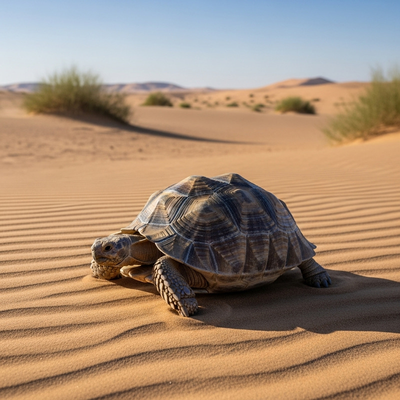 Resilient Turtle in Harsh Desert Environment Resilient Turtle in Harsh Desert Environment