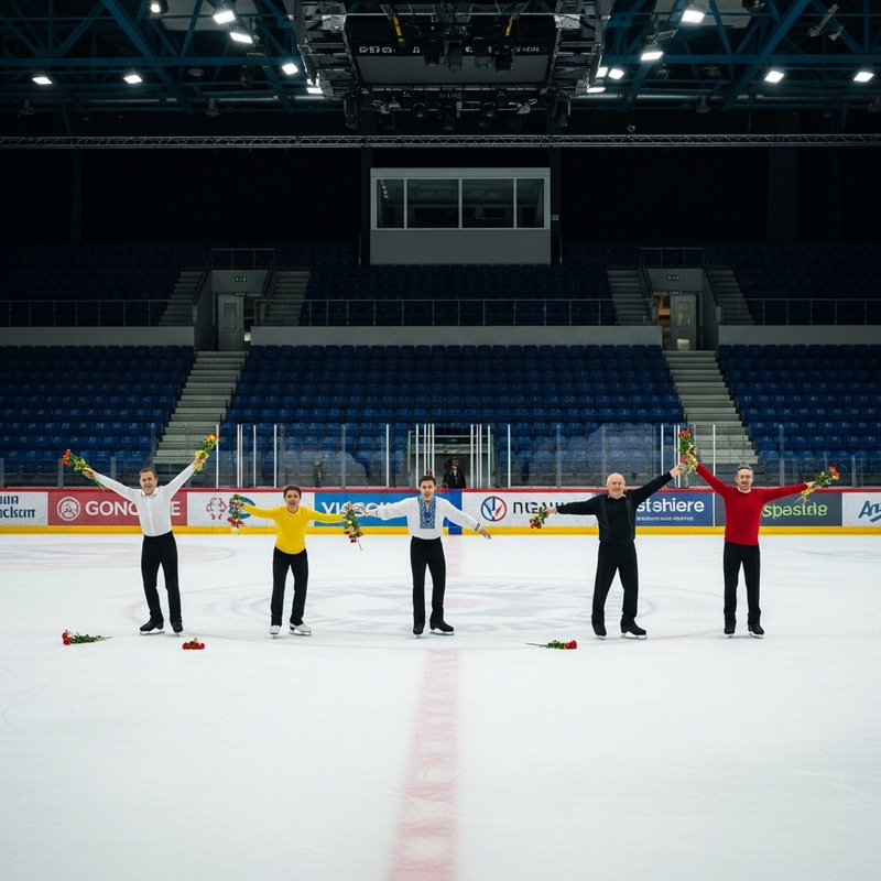 Ice Rink Figure Skating Show - Putin, Zelensky, Trump & Biden