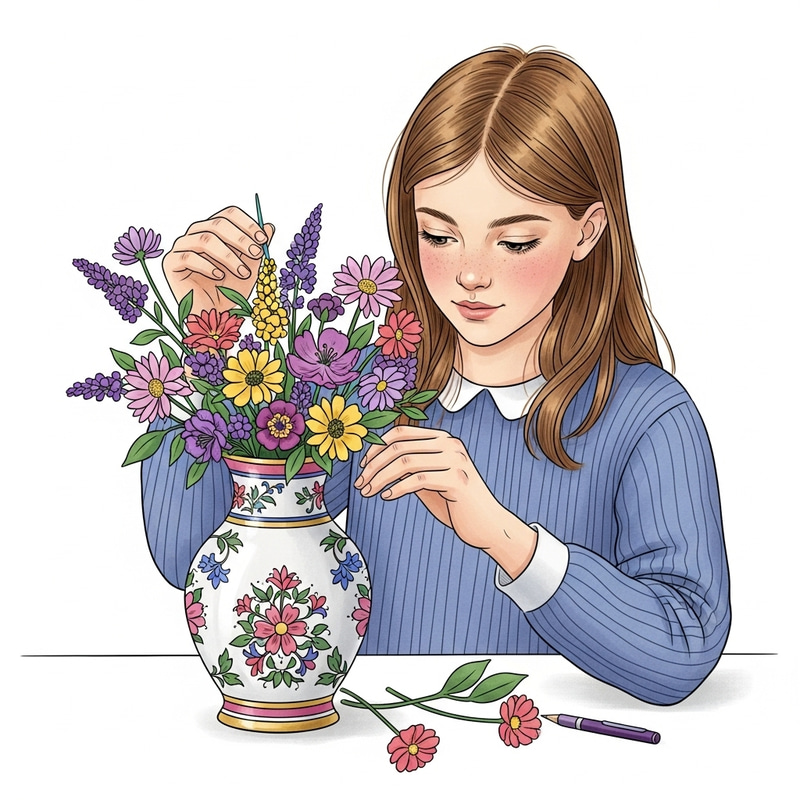 Artistic Floral Arrangement: Beauty in Creation Artistic Floral Arrangement: Beauty in Creation