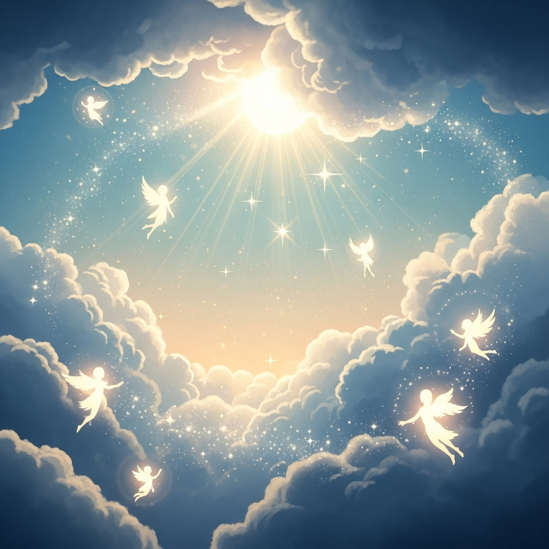 Heavenly Abstract Art: Serene Imagery in Pastel Blues, Whites, Golds Heavenly Abstract Art: Serene Imagery in Pastel Blues, Whites, Golds