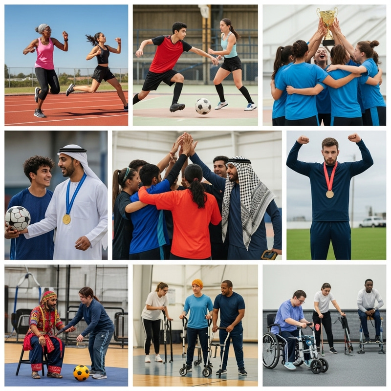 Celebrating Diversity: Unity and Triumph in Sports