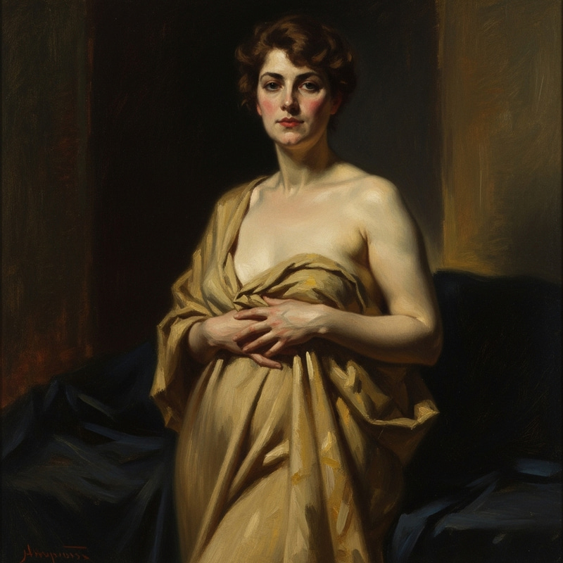 Elegant Nude Art: Classic Feminine Beauty Elegant Nude Art: Classic Feminine Beauty