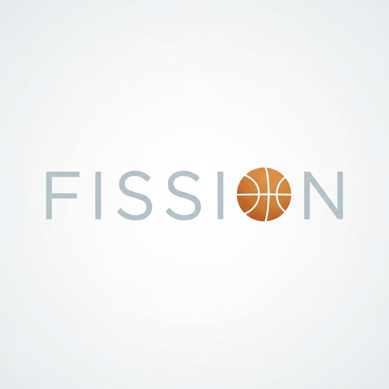 Minimalist FISSION Basketball Team Logo Design Minimalist FISSION Basketball Team Logo Design