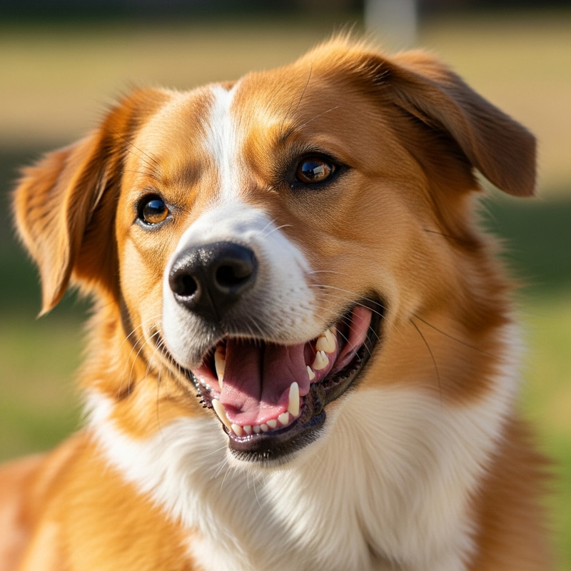 Dog with Big Grin and Shiny Teeth | Pure Canine Delight