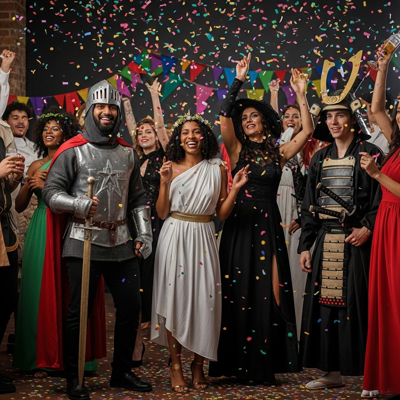 Cultural Costume Party: Diverse Dress-Up Gathering and Festivities