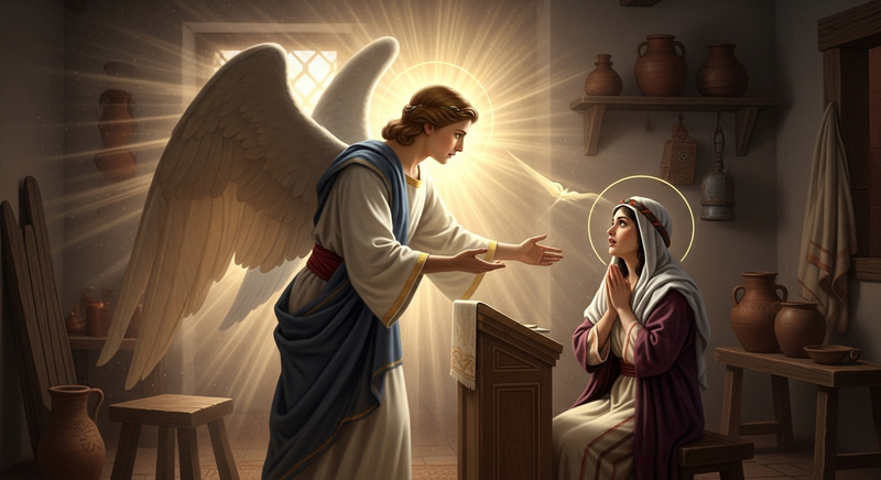 Annunciation of the Virgin Mary: Angel Gabriel Message & Sacred Moment Annunciation of the Virgin Mary: Angel Gabriel Message & Sacred Moment