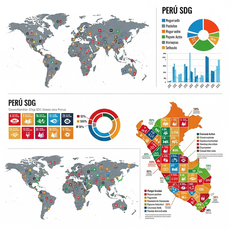 Infographic on SDGs Progress in Peru and Worldwide Infographic on SDGs Progress in Peru and Worldwide