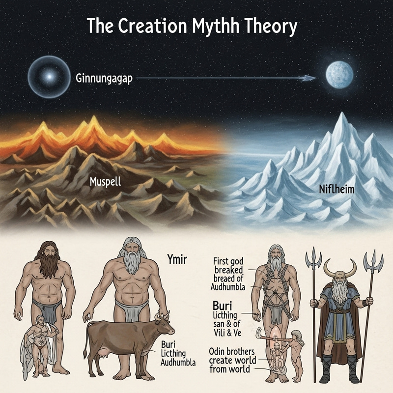 Norse Creation Myth: Ymir, Buri, and Odin - Origins Revealed