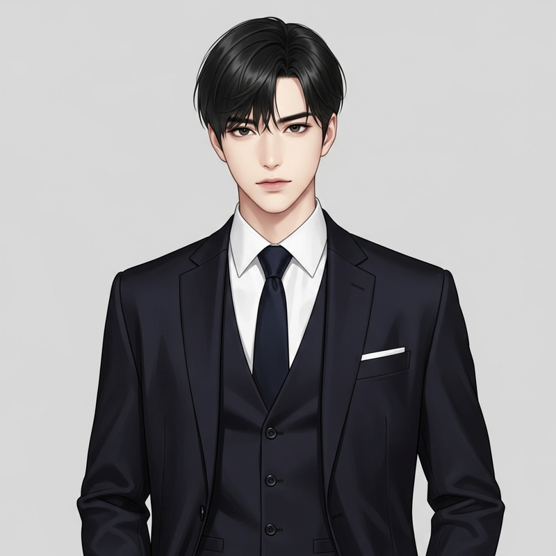 Stylish East Asian Man in Business Attire - Sophisticated & Approachable