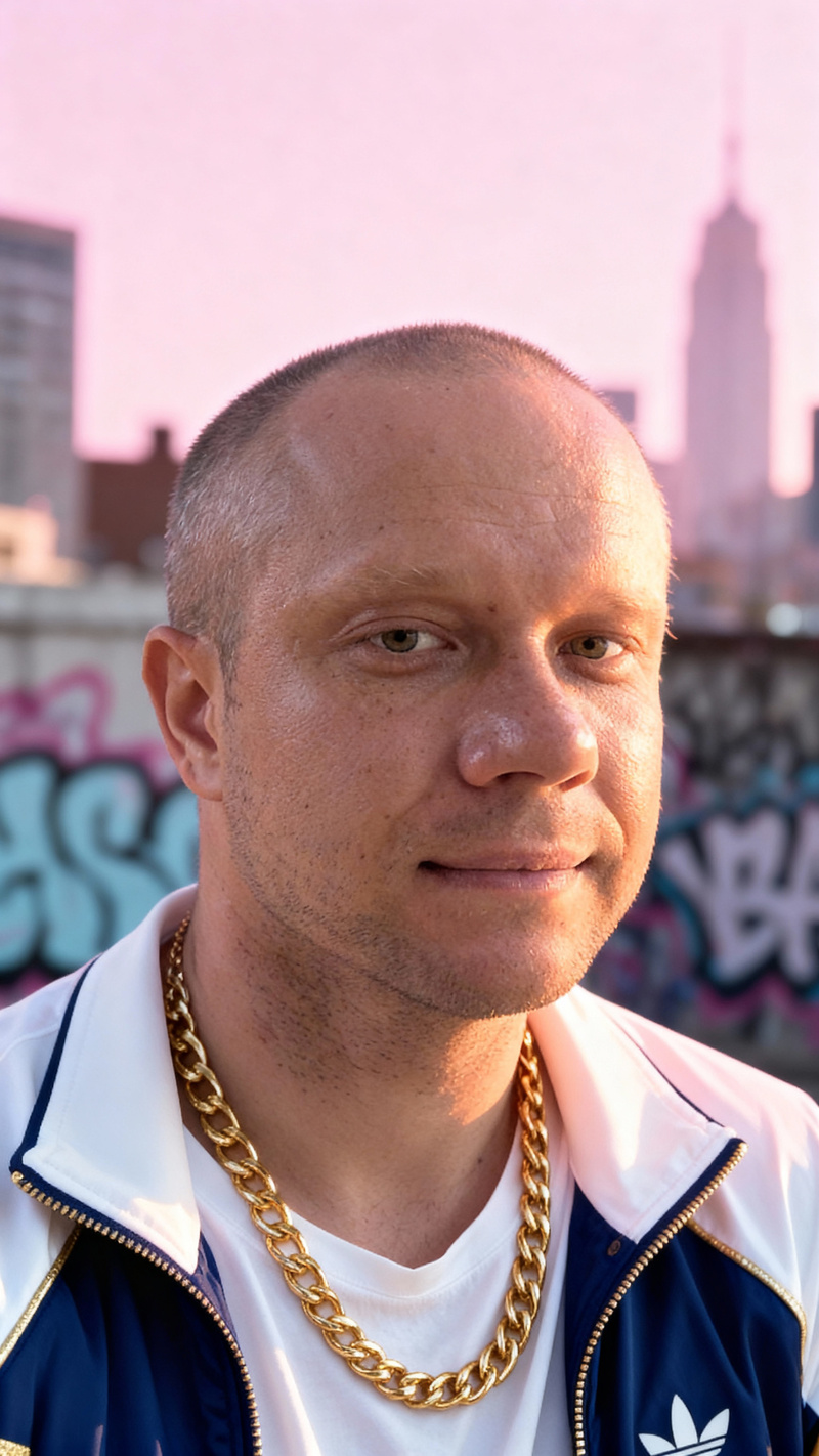 Stylish Urban Influencer Digital Portrait