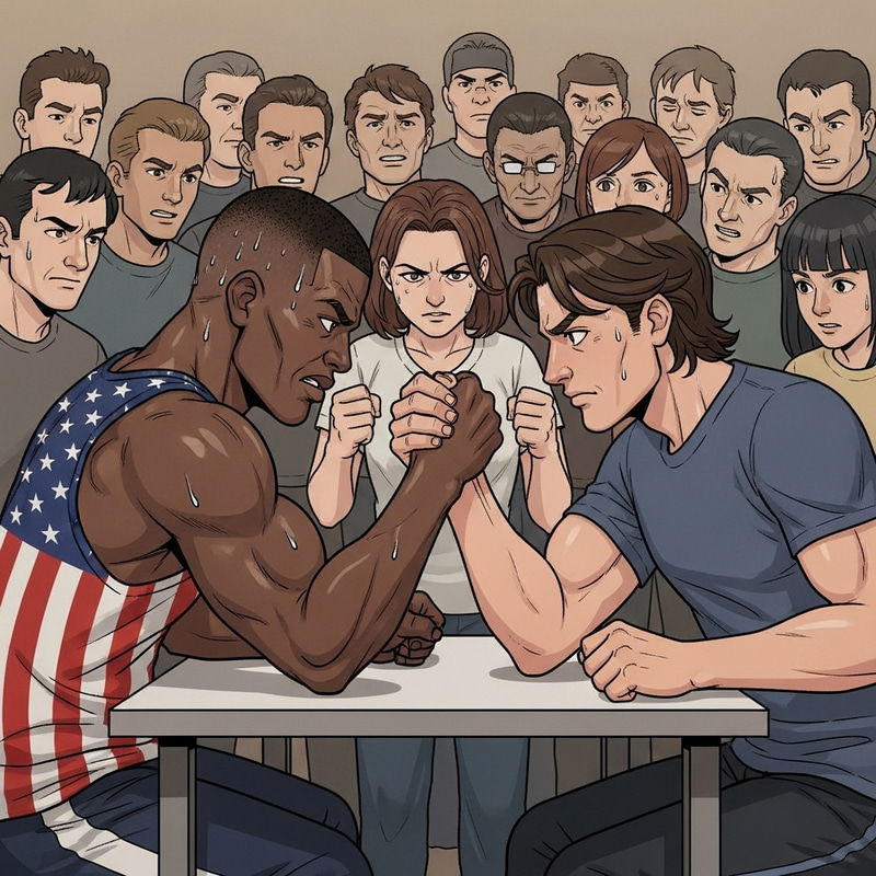 Rocky vs Apollo Creed: Intense Arm Wrestling Showdown