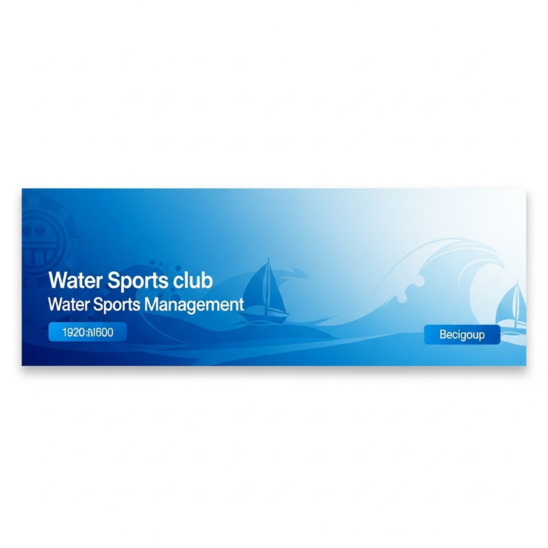 Naval Adventure Inspired Water Sports Club Management Background