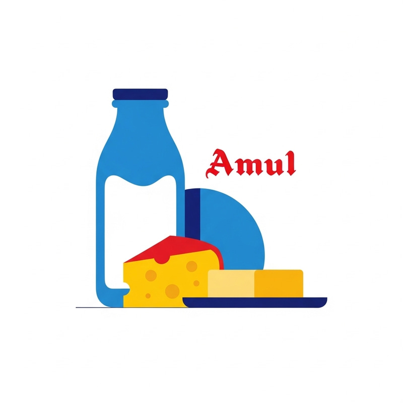Amul-Inspired Modern Minimalist Dairy Design Amul-Inspired Modern Minimalist Dairy Design