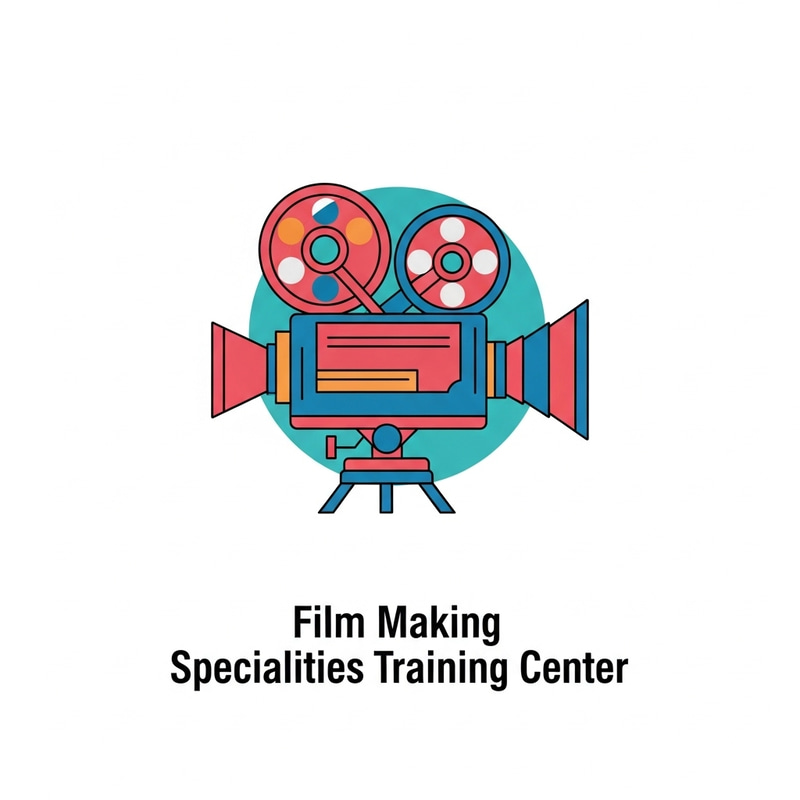 Artistic Cinema Equipment Icon for Film Making Training Center Artistic Cinema Equipment Icon for Film Making Training Center