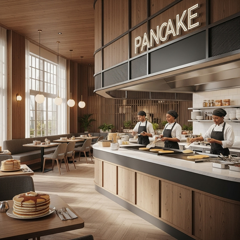 Modern & Welcoming Pancake House | Cozy Atmosphere Modern & Welcoming Pancake House | Cozy Atmosphere