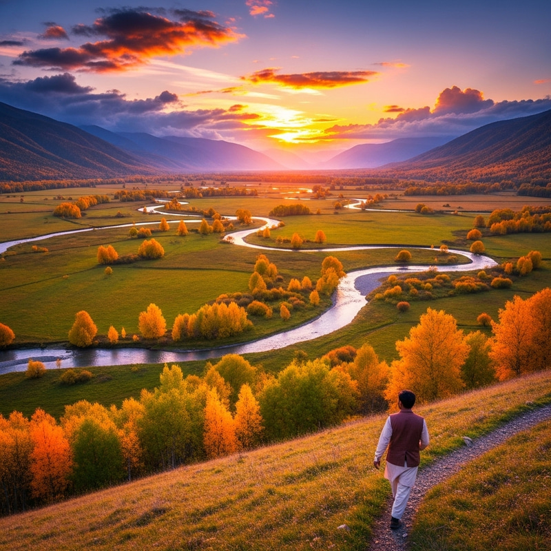 Breathtaking Landscape in Vivid Colors and Unique Perspective Breathtaking Landscape in Vivid Colors and Unique Perspective