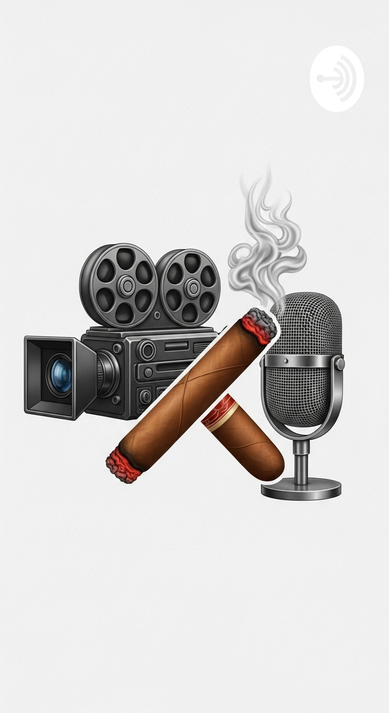 Realistic Fusion Logo: Cinema Camera, Cigar & Podcast Microphone Realistic Fusion Logo: Cinema Camera, Cigar & Podcast Microphone