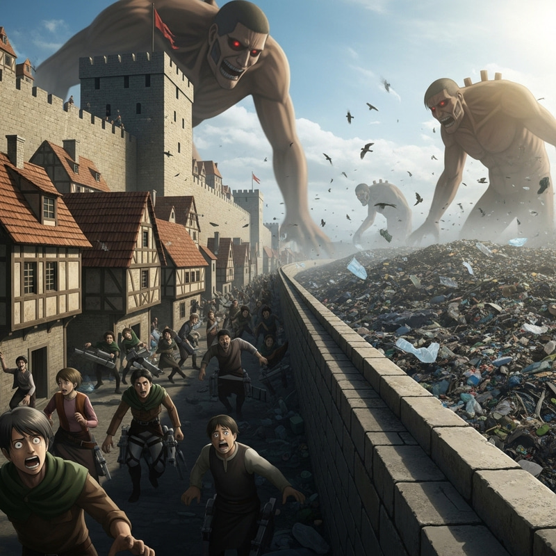 Attack on Titan: Fantasy vs. Reality in a Medieval Town Attack on Titan: Fantasy vs. Reality in a Medieval Town