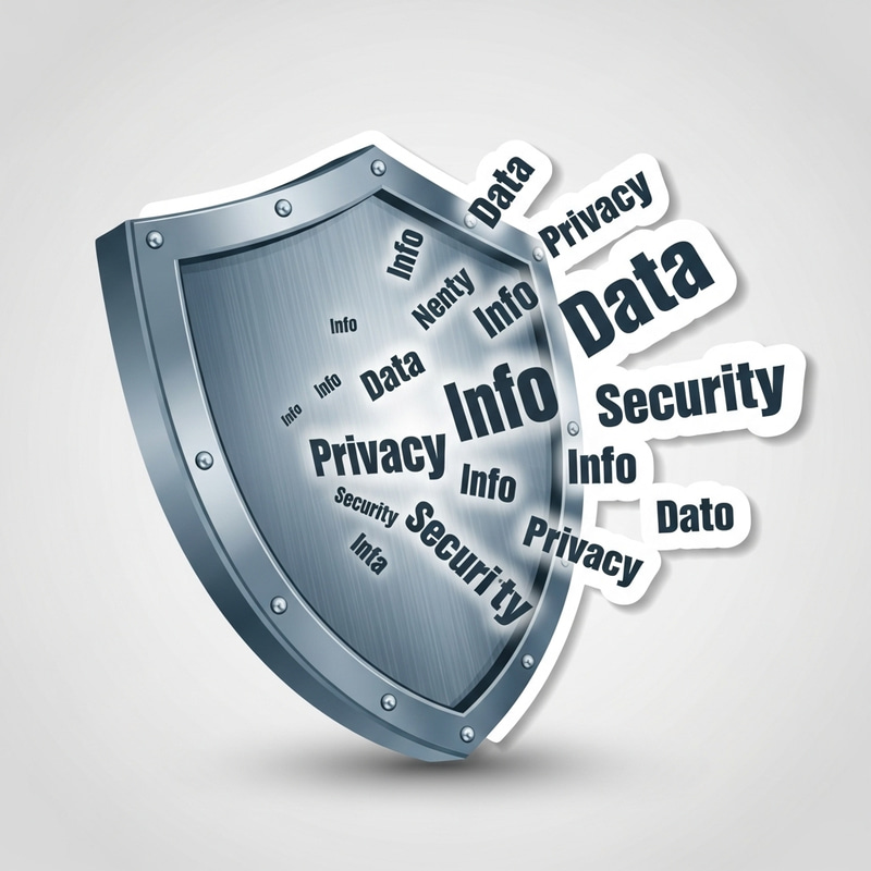 Cyber Safety Sticker Design - Shield and Security Icons Cyber Safety Sticker Design - Shield and Security Icons