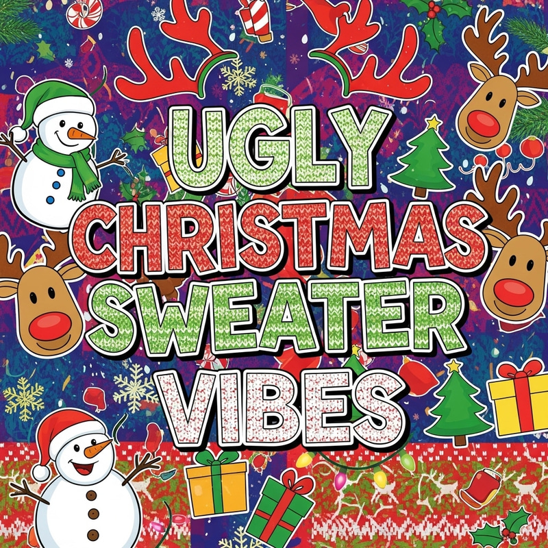 Ugly Christmas Sweater Vibes | Fun Holiday Designs Ugly Christmas Sweater Vibes | Fun Holiday Designs