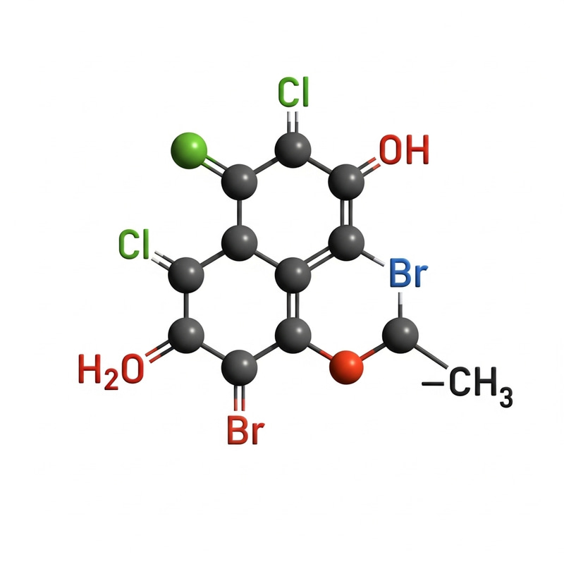 Carbon Hydroxide Chlorine Bromine Oxygen Methyl Structure